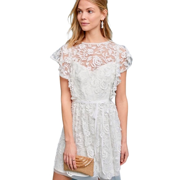 ml monique lhuillier porcia lace dress